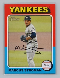 2024 Topps Heritage #556 Marcus Stroman Image Variation New York Yankees - Picture 1 of 2