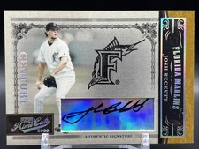 2005 Playoff Prime Cuts Century Josh Beckett Auth Signature 3/5 NM+ Marlins Auto