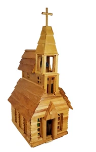 Iglesia vintage hecha a mano de madera de cedro con interior amueblado - Imagen 1 de 22