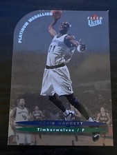 Kevin Garnett 2003-04 NBA Fleer Ultra Platinum Medallion #’d 30/100 ~ MVP Season