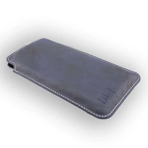 caseroxx Bolsa estilo "business" para BLU R1 HD en azul fabricado con cuero arti - Imagen 1 de 4
