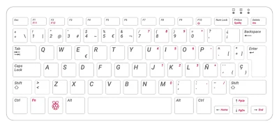 Raspberry Pi 400 Personal Computer 4G Ram-SPANISH Layout Keyboard RPI400-ES - Image 1 of 4
