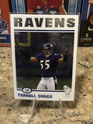 2004 Topps Chrome Football Card #29 Terrell Suggs Baltimore Ravens NFL - Image 1 of 4