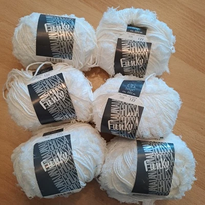 Benefiz-Verkauf - 6 x 50g Lana Grossa Funky Effektgarn BW Viskose Microfaser - Bild 1 von 4