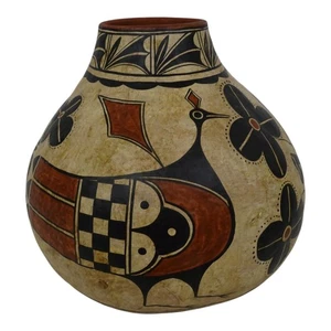 Handpainted Original Signed John Schaefer Gourd Southwest New Mexico 8 3/4" - Picture 1 of 13