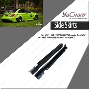 Gonne laterali PCF IMP PERFORMANCE con canard per berlina 15-21 MB W205 C63 AMG - Foto 1 di 20