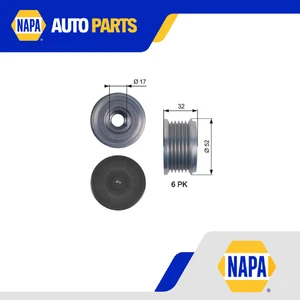 Overrunning Alternator Pulley fits PEUGEOT 307 3B, 3E, 3H 1.6 1.6D 2.0D 00 to 12 - Picture 1 of 7