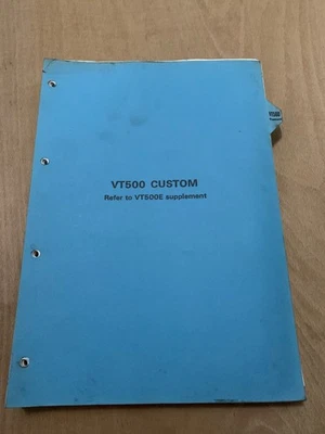HONDA VT500 CUSTOM GENUINE FACTORY WORKSHOP MANUAL - Image 1 of 4