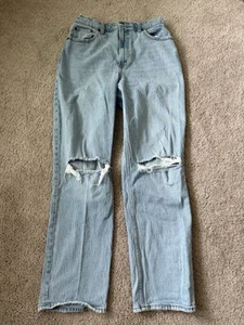Jean recto de tiro ultra alto Abercrombie & Fitch Curve Love The 90’s talla 30/10R - Imagen 1 de 7
