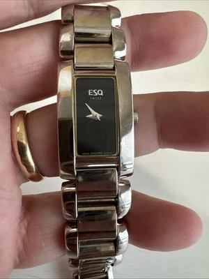 Reloj suizo ESQ para mujer plateado elegante vintage 100656 Foto 1 de 4