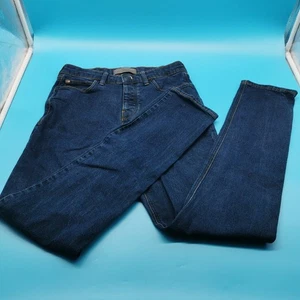 French Connection Mens Slim Fit Jeans W32 L34 Dark Wash Stretch Denim Button Fly - Picture 1 of 17