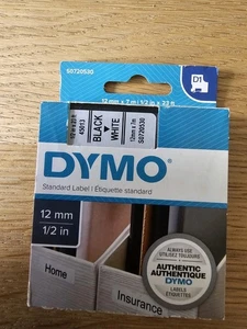 Dymo 45013 D1 Schriftband - weiß - Bild 1 von 2