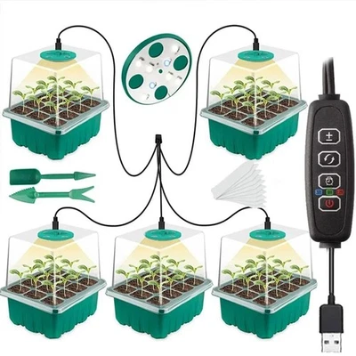 LED Grow Light with Seedling Trays – Full Spectrum Seed Starter Kit - Image 1 of 4
