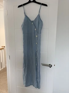 Pimkie Denim Look Midi Dress Size 10 - Picture 1 of 3