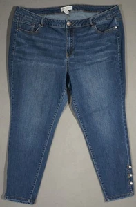 WE13467 JEANS AZULES MUJER MUY COOL ELEGANTES **LANE BRYANT** AJUSTADOS PIERNA AJUSTADA talla 24 - Imagen 1 de 6
