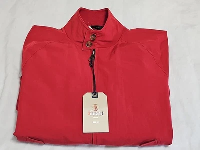 Baracuta NEW G9 Dark Red Lightweight Stand Collar Full-Zip Jacket SZ 38 - Image 1 of 4