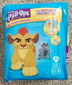 Huggies Pull-Ups Lion Guard 2t-3t 25ct Rare Discontinued Print - Picture 1 of 6