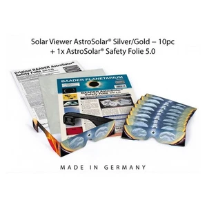 Baader Sonnenfilter-Set: 10xAstroSolar® Silver/Gold Brillen und 1xAstroSolar-Fol - Bild 1 von 1