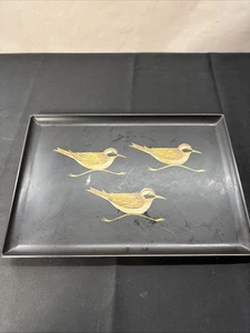 Vintage Couroc of Monterey "Three Birds" Serving Tray Mid Century Modern c.1960s - Picture 1 of 6