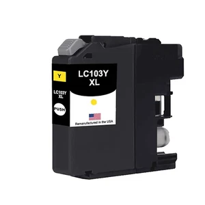 Compatible Ink Cartridge For Brother LC103XL Yellow-USA - Picture 1 of 2
