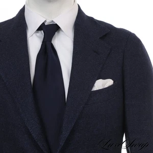 #1 MENSWEAR Sartoria Carrara NMWA Marling Evans Indigo Speckled Tweed Jacket 48 - Picture 1 of 10