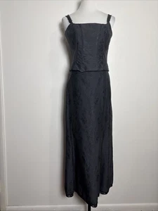 Nanette Lepore Vintage Damascato Cami Top Gonna Set Taglia Small Corsetto Whimsigoth - Foto 1 di 10