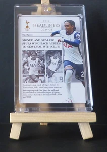 2024 FUTERA HEADLINERS ⭐ DJED SPENCE ⭐ TOTTENHAM HOTSPUR ⭐ THL09 ☄️ 13/22 - Picture 1 of 2