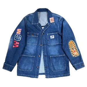 A BATHING APE SHARK DENIM JACKET 2XL 384241 - Picture 1 of 8