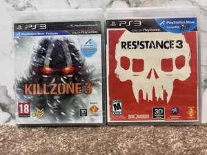 SONY PS3 KILLZONE 3 & RESISTANCE 3 NEW/SEALED - Picture 1 of 4