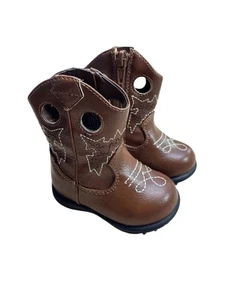Baby Stiefel, Größe 2 Cow Girl Cow Boy Boots Unisex Wonder Nation KartonGB - Bild 1 von 6