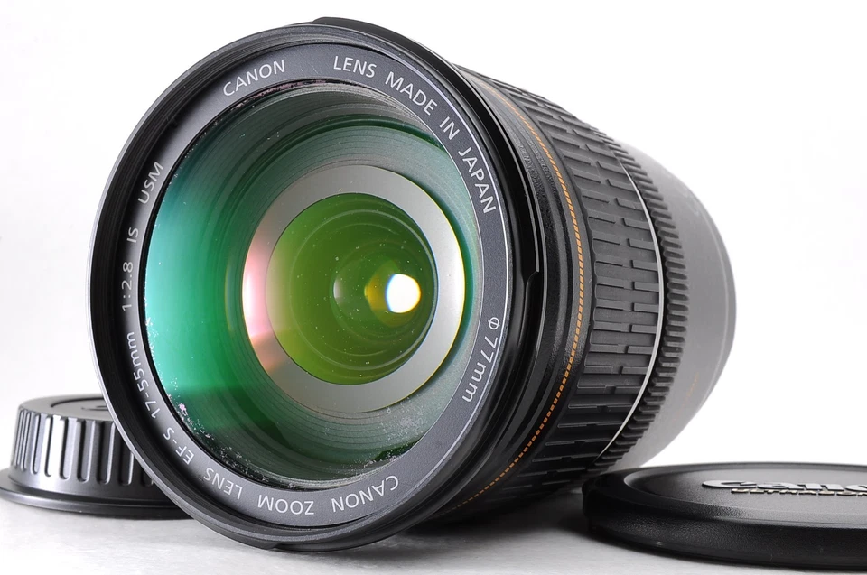 Lente zoom Canon EF-S 17-55 mm f/2,8 IS USM con tapas [casi como nuevo] de JAPÓN Foto 1 de 4