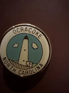 Ocracoke Leuchtturm Cape Hattaras North Carolina Souvenir Anstecknadel RAR - Bild 1 von 5