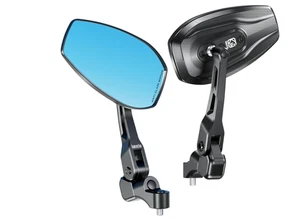 Espejos retrovisores plegables impermeables para motocicleta de aleación de aluminio con pernos M10, máquina CNC - Imagen 1 de 7
