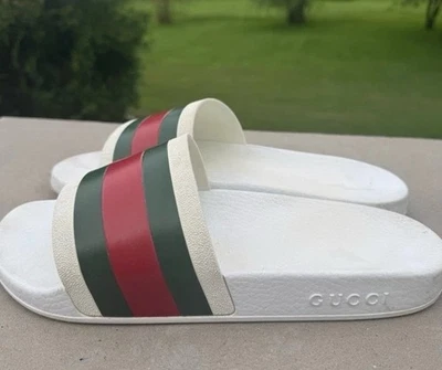 Toboganes Gucci 100 % auténticos para hombre (talla 8) Foto 1 de 4