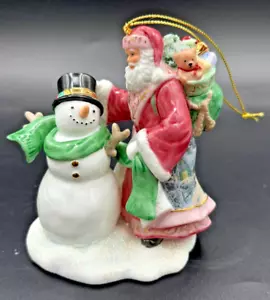 Figura iluminada Thomas Kinkade Spirit of Winter's Glow Bone China 2004 Bradford - Imagen 1 de 12