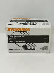 Sylvania 11S14 Clear Ruggedized S14 Bulb 11W 6 Pack 130v - Picture 1 of 2