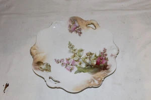 Antique RS Prussia Cake Plate Open Handle Floral - Picture 1 of 4