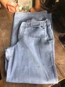 JEANS SVASATO WRANGLER FONDO A CAMPANA ANNI 70 VITA ALTA TASCHE LAVAGGIO LEGGERO ?11/12 - Foto 1 di 12