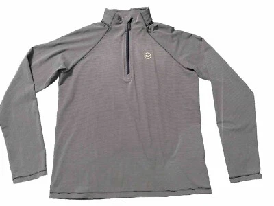 Pullover Vineyard Vines Sankaty XL (18) Azul y Blanco Rayas Cuarto Cremallera Juvenil Foto 1 de 4