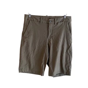 Lululemon The Works Shorts 11" Warpstreme Men 32 Tan Chino Stretch Golf Preppy - Picture 1 of 14
