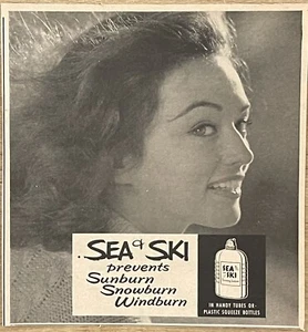 Publicidad publicitaria impresa vintage Sea & Ski Sun Cream 1960 - Imagen 1 de 2