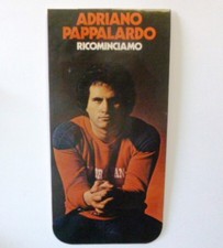 VECCHIO ADESIVO ORIGINALE / Old Original Sticker ADRIANO PAPPALARDO (cm 8 x 17)