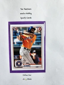 Yordan Alvarez 2020 Bowman Rookie RC 25 Houston Astros TB6 - Foto 1 di 2