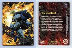 He Was Real #7 Batman Master Series 1995 Skybox Trading Card - Picture 1 of 1