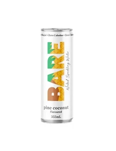 Agua con gas Bare Naked pino coco 355 ml x 24 - Imagen 1 de 1