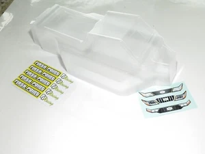 MUGE2029 MUGEN SEIKI MBX8TR 1/8 TRUGGY CLEAR BODY WITH WINDOW MASK - Picture 1 of 1