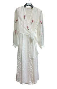 Vestido de noche y bata vintage Victoria's Secret talla mediana/grande etiqueta dorada blanca - Imagen 1 de 10