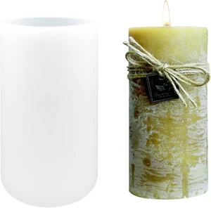 Cylinder Silicone Candle Molds for Candle Making, Pillar Resin Casting Moulds fo - Picture 1 of 6