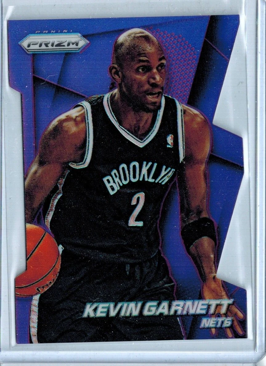 2014-15 PRIZM PURPLE DIE-CUT KEVIN GARNETT BROOKLYN NETS 127/139 #96