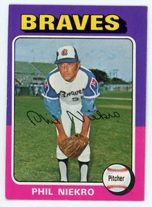1975 Topps Phil Niekro #130 Braves Ex - Picture 1 of 1